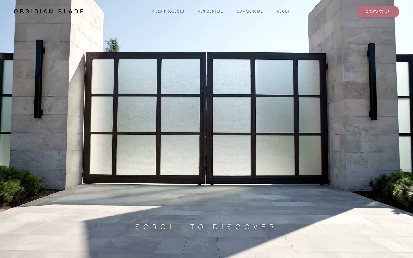 Obsidian Blade website homepage